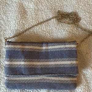 Market & Spruce Woven Clutch with Detachable Strap